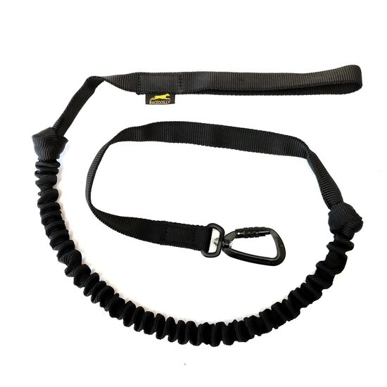 Racedog suņu elastīgā pavada 2,5m (baikdžoringam, skūterim) ar alumīnija karabīni